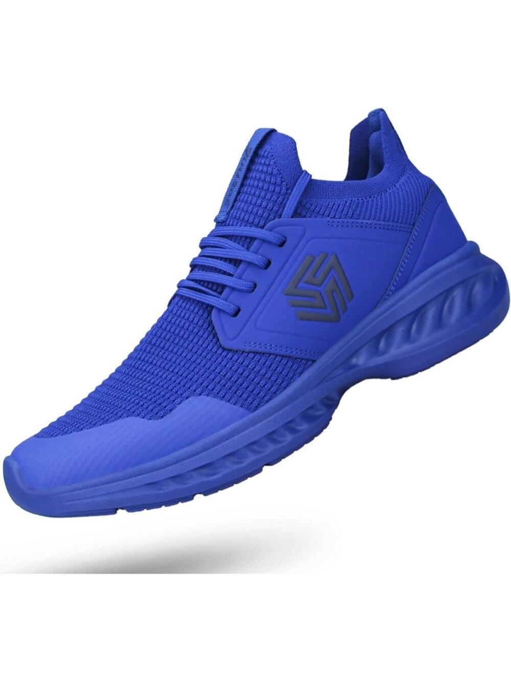 Men's Sapphire Blue Slip On Walking Shoes Non Slip Lightweight Running Sneakers